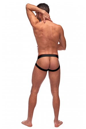 Retro Sport Panel Jock - S/ M - Black/ Red