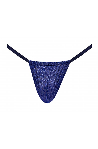 Diamond Mesh Posing Strap - One Size - Navy