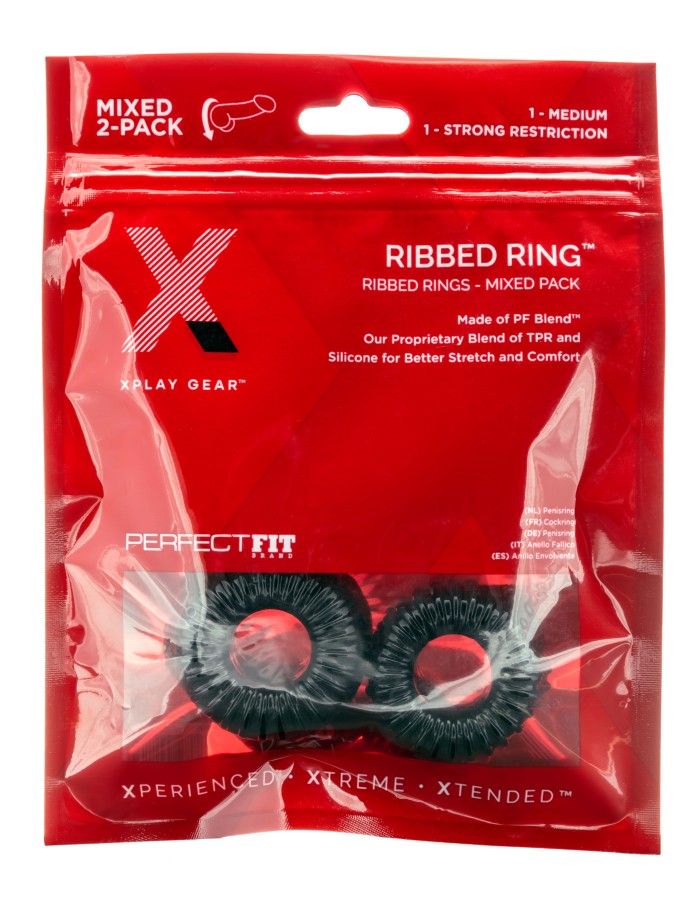 Xplay Mixed Pack  Ribbed Ring & Rr Slim