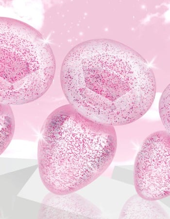 Glitter Gem Anal Plug Set - Pink