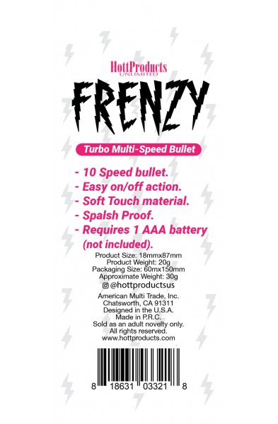 Frenzy - Power Bullet- Pink