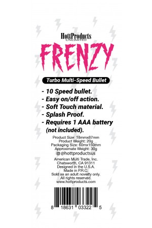 Frenzy - Power Bullet- Black