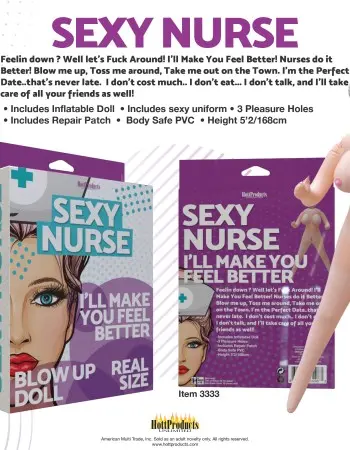 Sexy Nurse - Inflatable Party Doll