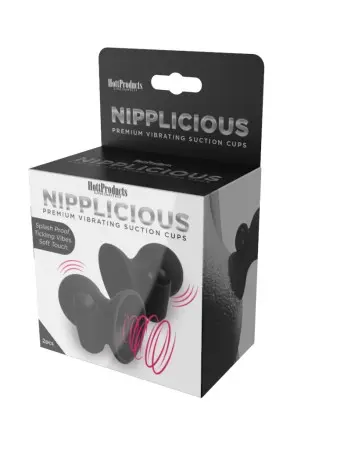 Nipplicious - Vibrating Nipple Suction Cups - Black