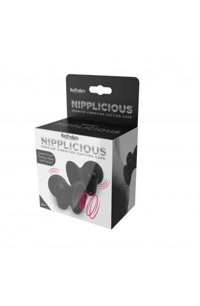 Nipplicious - Vibrating Nipple Suction Cups -  Black