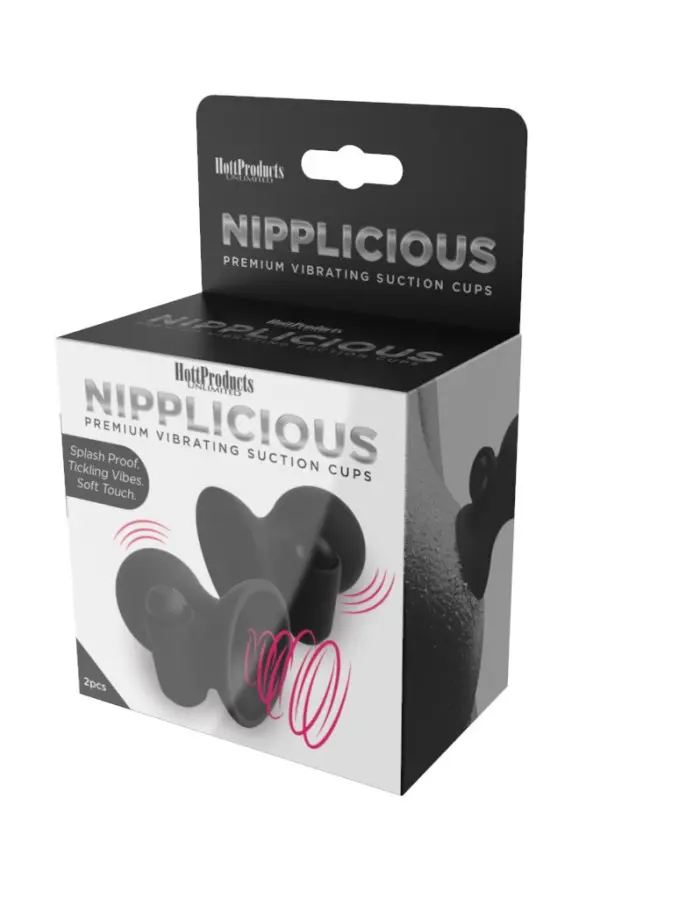 Nipplicious - Vibrating Nipple Suction Cups - Black
