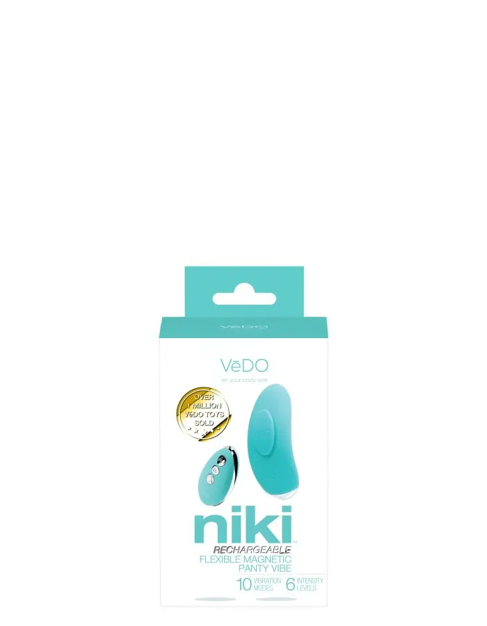 Niki Rechargeable Flexible Magnetic Panty Vibe - Turquoise