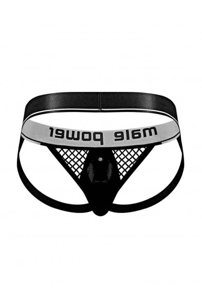 Cock Pit Net Cock Ring Jock - L/ XL - Black