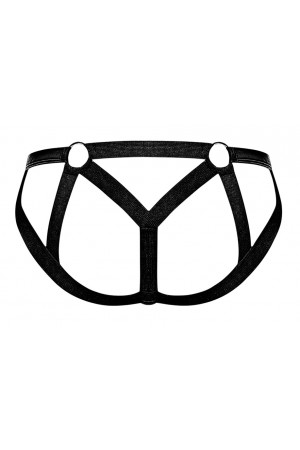 Cage Matte Strappy Ring Jock - L/ XL - Black