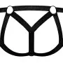 Cage Matte Strappy Ring Jock - L/ XL - Black