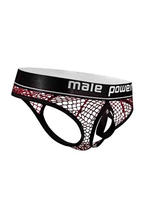 Cock Pit Nte Cock Ring Thong - L/ XL - Burgundy