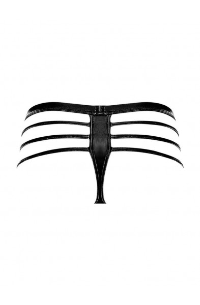 Cage Matte Cage Thong - L/ XL - Black