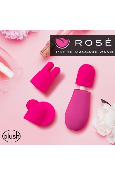 Rose - Petite Massage Wand - Pink