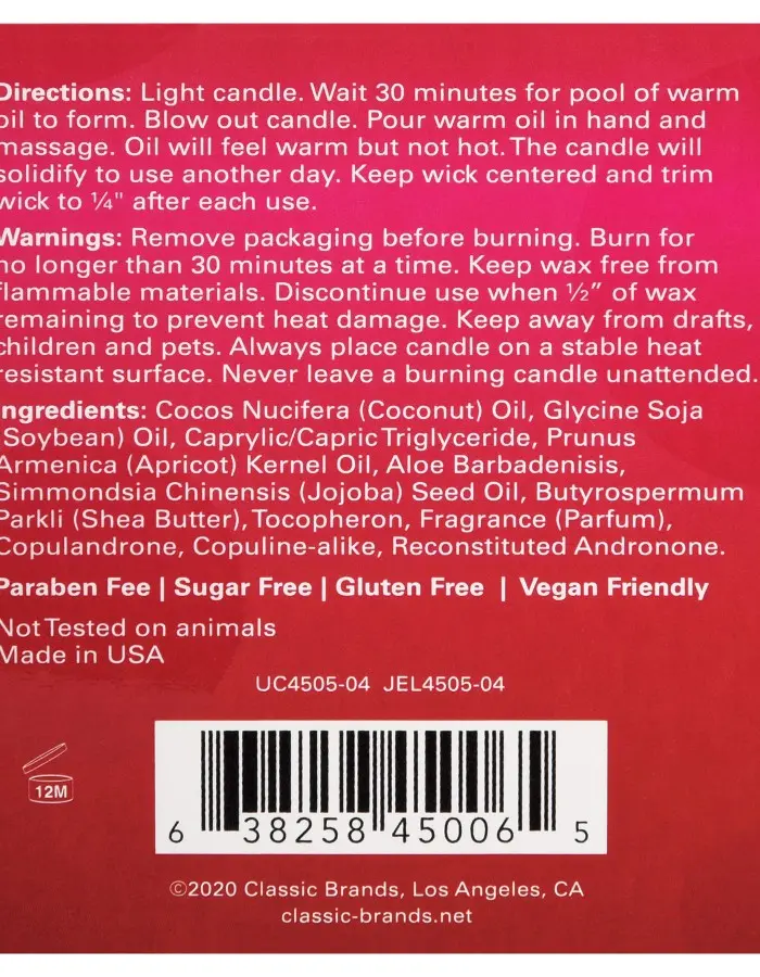 Massage Candle - Netflix and Chill - Berry Yummy - 4 Oz. Jar