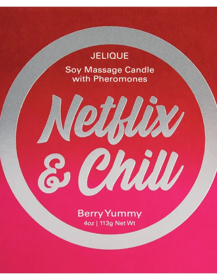 Massage Candle - Netflix and Chill - Berry Yummy - 4 Oz. Jar