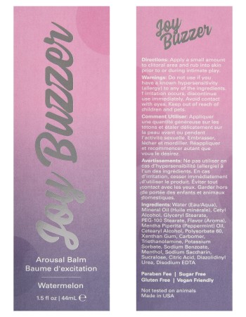 Joy Buzzer - Watermelon - 1.5 Fl. Oz./ 44ml