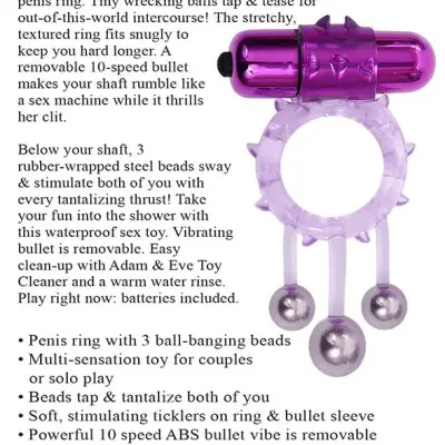 Triple Ball Bangin Vibrating Ring