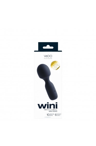 Wini Rechargeable Mini Wand - Black