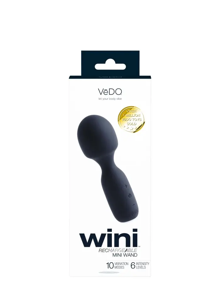 Wini Rechargeable Mini Wand - Black