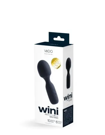 Wini Rechargeable Mini Wand - Black