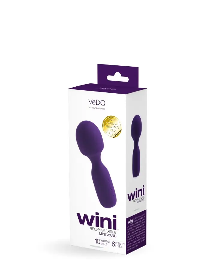 Wini Rechargeable Mini Wand - Purple