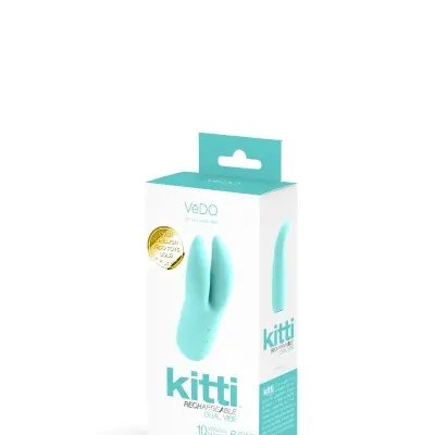 Kitti Rechargeable Dual Vibe - Tease Me Turquoise
