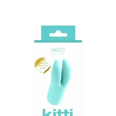 Kitti Rechargeable Dual Vibe - Tease Me Turquoise