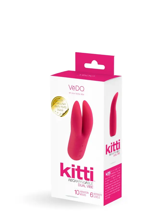 Kitti Rechargeable Dual Vibe - Foxy Pink