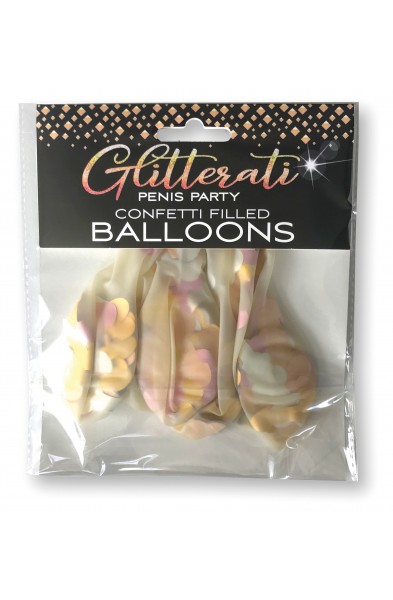 Glitterati Penis Party Confetti Balloon