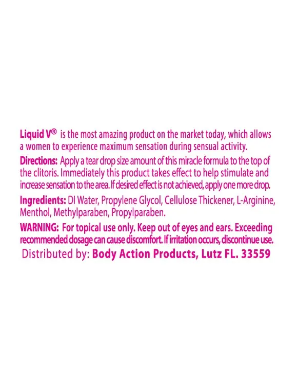 Liquid v for Women - 6 Pack Bottle Display