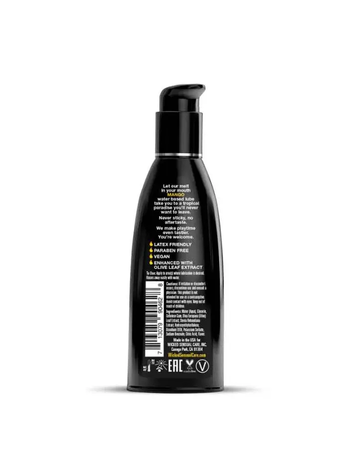 Aqua Mango Flavored Water Based Intimate Lubricant - 2 Fl. Oz.