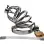 Stainless Steel Chastity Cage With Silicone  Urethral Plug