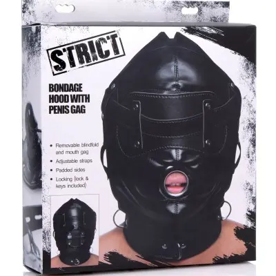 Bondage Hood With Penis Gag