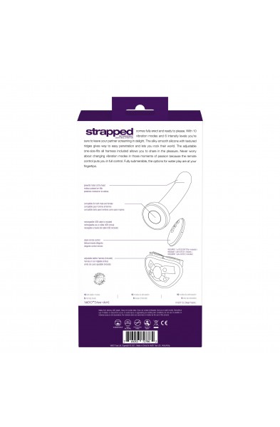 Strapped Rechargeable Strap on - Purple