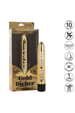 Naughty Bits Gold Dicker Personal Vibrator