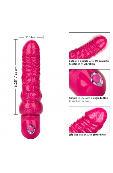 Naughty Bits Lady Boner Bendable Personal  Vibrator