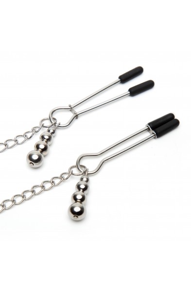 Fifty Shades of Grey Play Nice Satin Collar  and Nipple Clamps