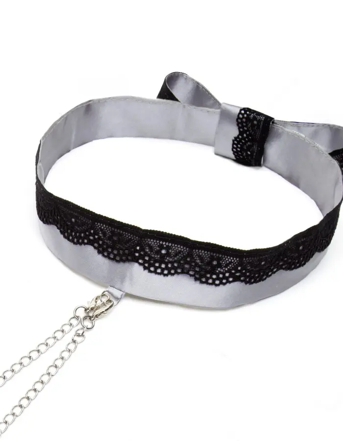 Fifty Shades of Grey Play Nice Satin Collar  and Nipple Clamps
