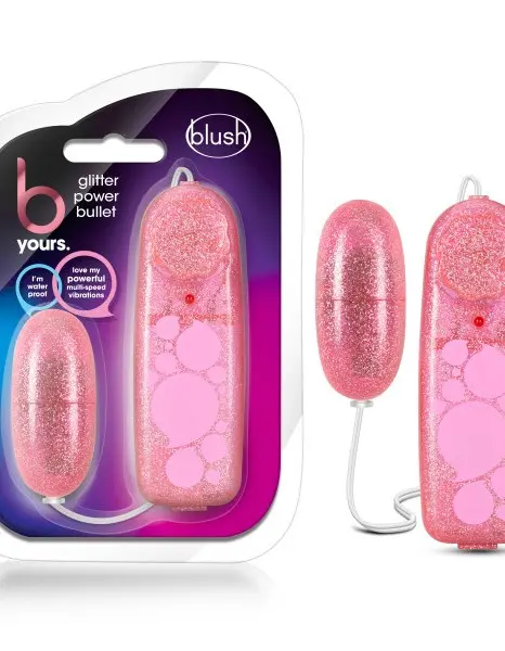 B Yours - Glitter Power Bullet - Pink