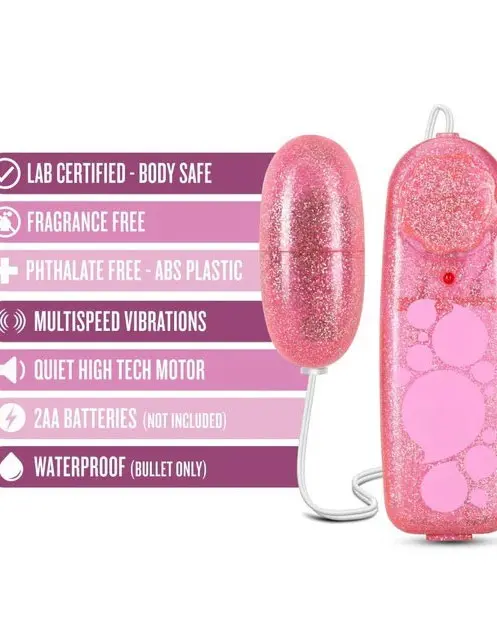 B Yours - Glitter Power Bullet - Pink