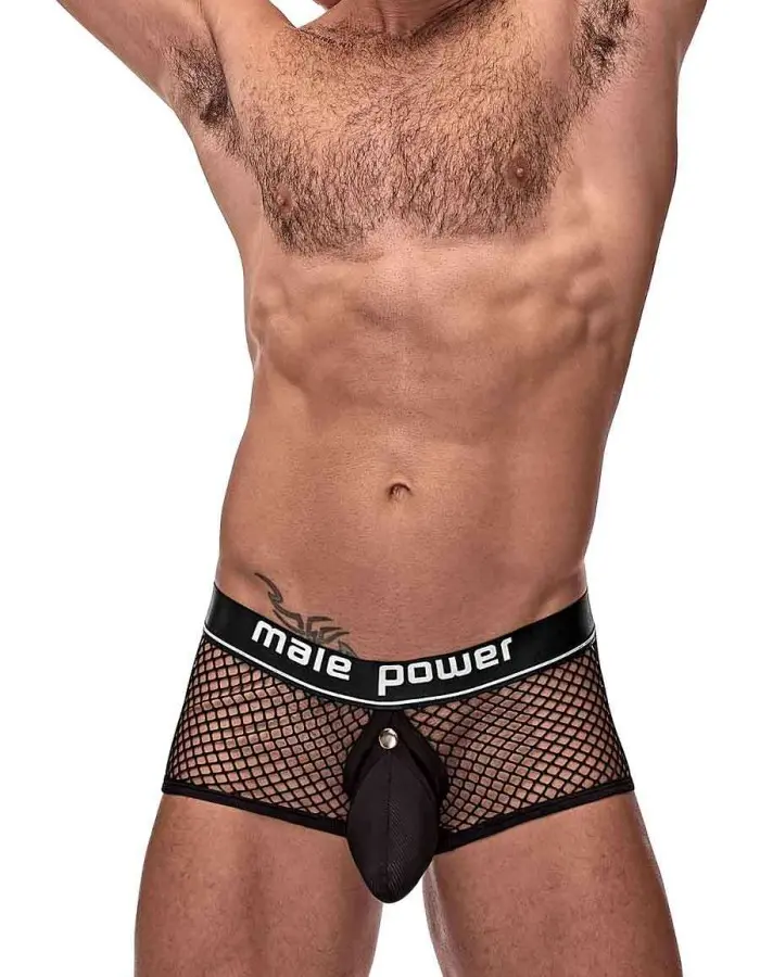 Cock Pit Net Mini Cock Ring Short - Medium Black