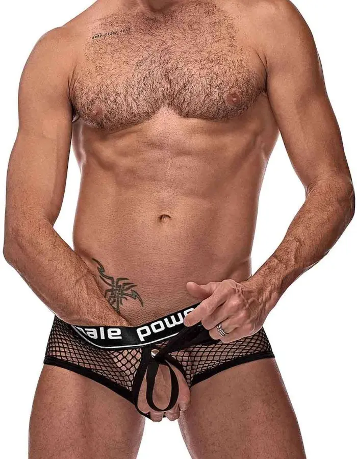 Cock Pit Net Mini Cock Ring Short - Medium Black