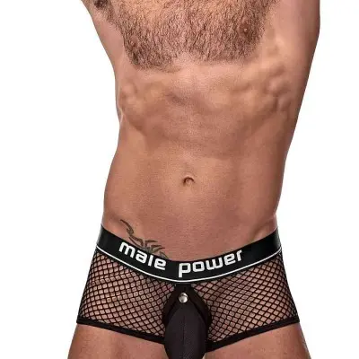 Cock Pit Net Mini Cock Ring Short - Small - Black