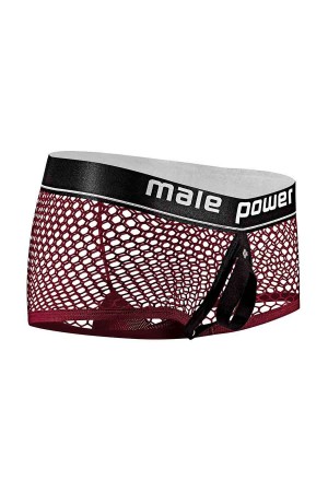 Cock Pit Net Mini Cock Ring Short - Large -  Burgundy