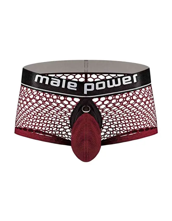 Cock Pit Net Mini Cock Ring Short - Medium -  Burgundy