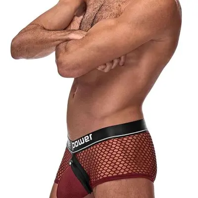 Cock Pit Net Mini Cock Ring Short - Medium -  Burgundy