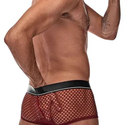 Cock Pit Net Mini Cock Ring Short - Medium -  Burgundy