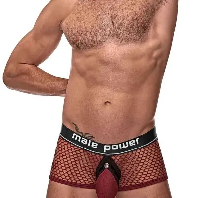 Cock Pit Net Mini Cock Ring Short - Medium -  Burgundy