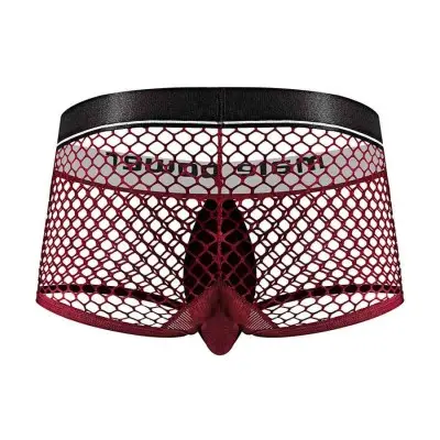 Cock Pit Net Mini Cock Ring Short - Medium -  Burgundy