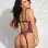 Leopard Mesh Cami Set - One Size - Neon Pink